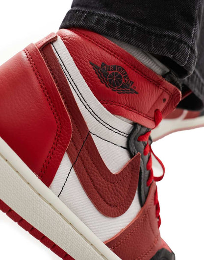 Nike Air Jordan 1 Method of Make sneakers in red and black