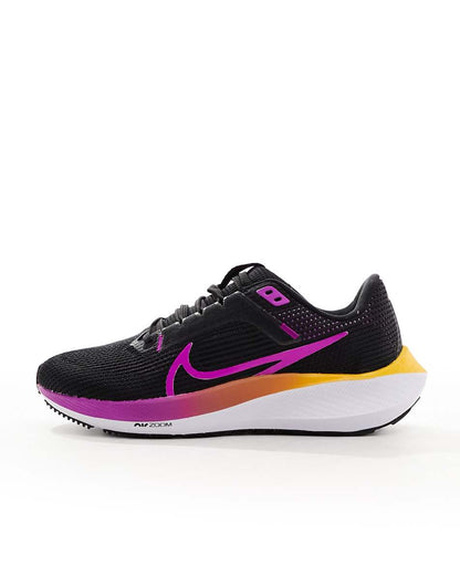 Nike Running Pegasus 40 sneakers in black with ombre detail