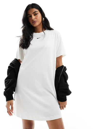 Nike Essential midi dress in white