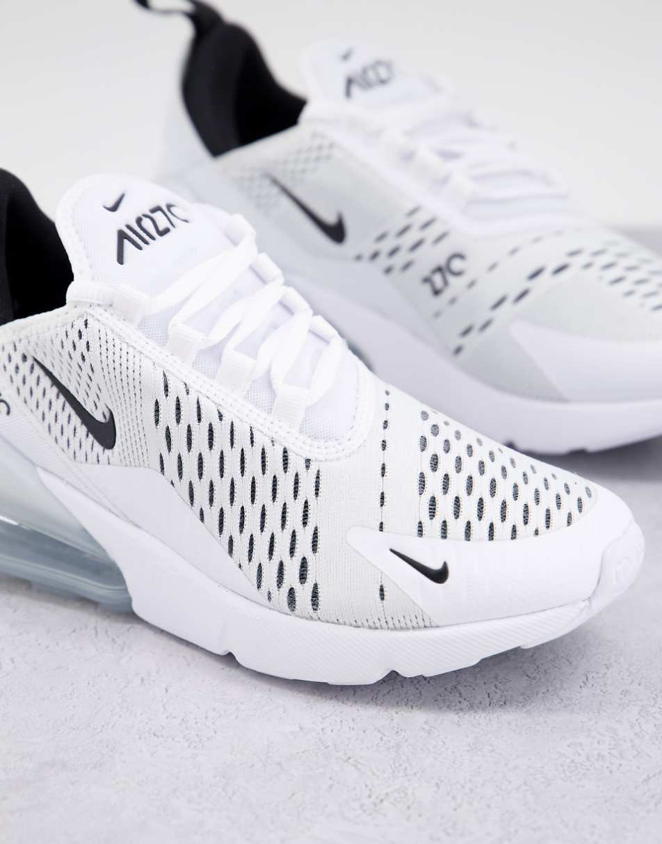 Nike Air Max 270 sneakers in white and black