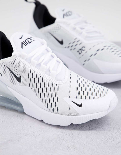 Nike Air Max 270 sneakers in white and black
