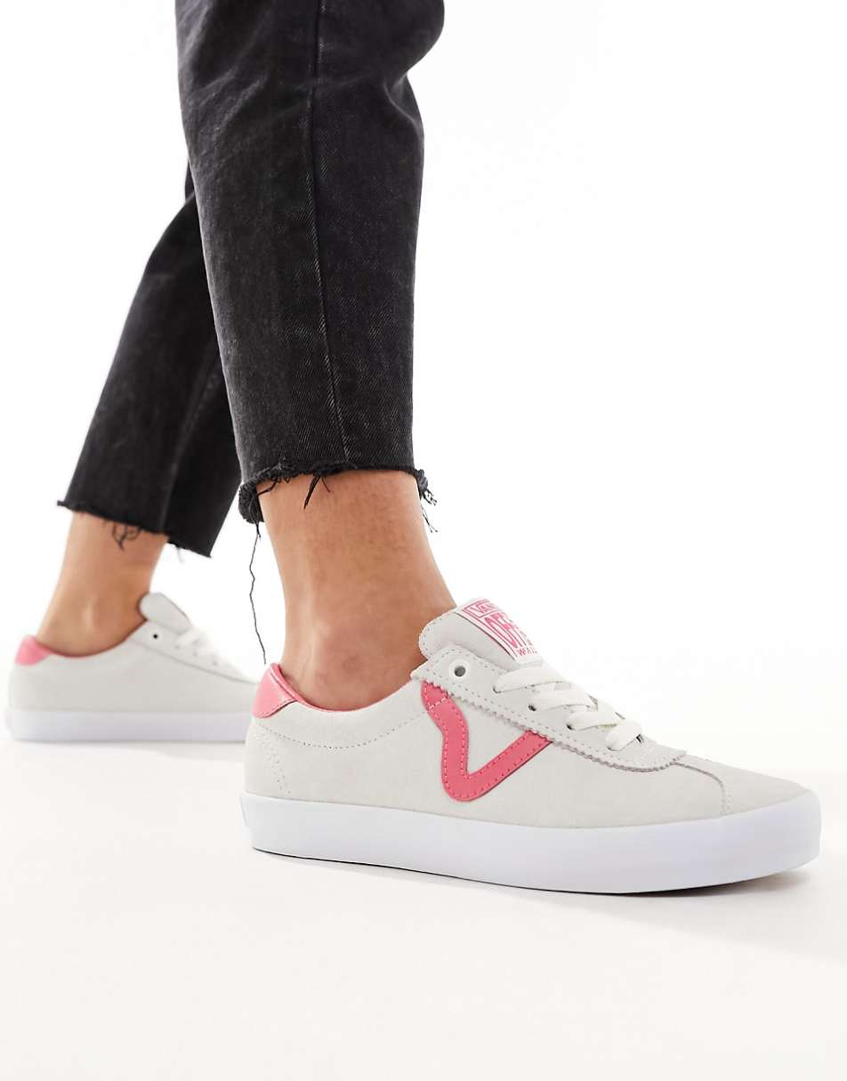 Vans FU Sport Low sneakers in cream and pink