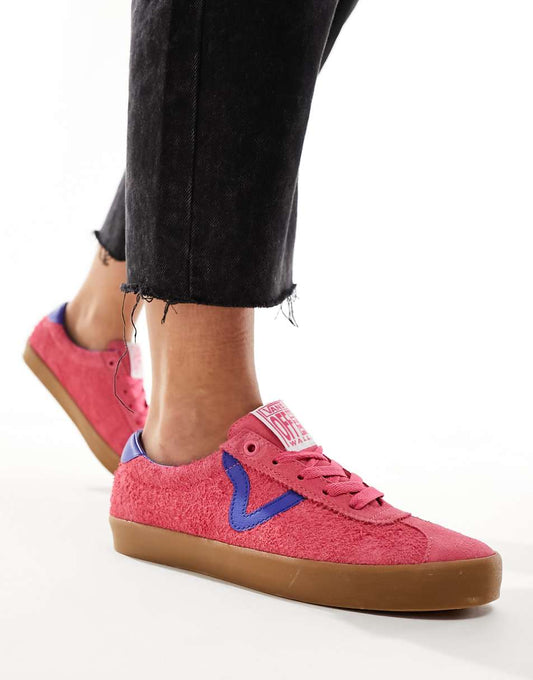 Vans FU Sport Low sneakers with rubber sole in pink and blue