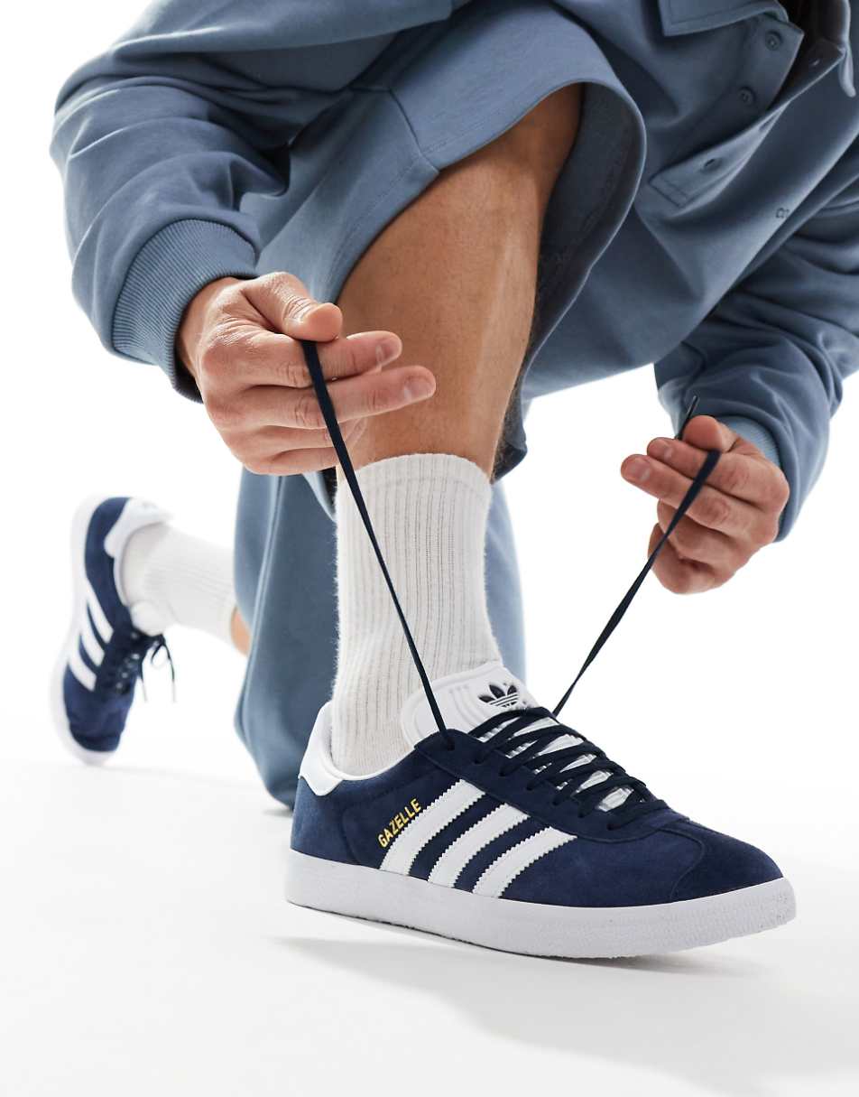 adidas Originals Gazelle sneakers in navy