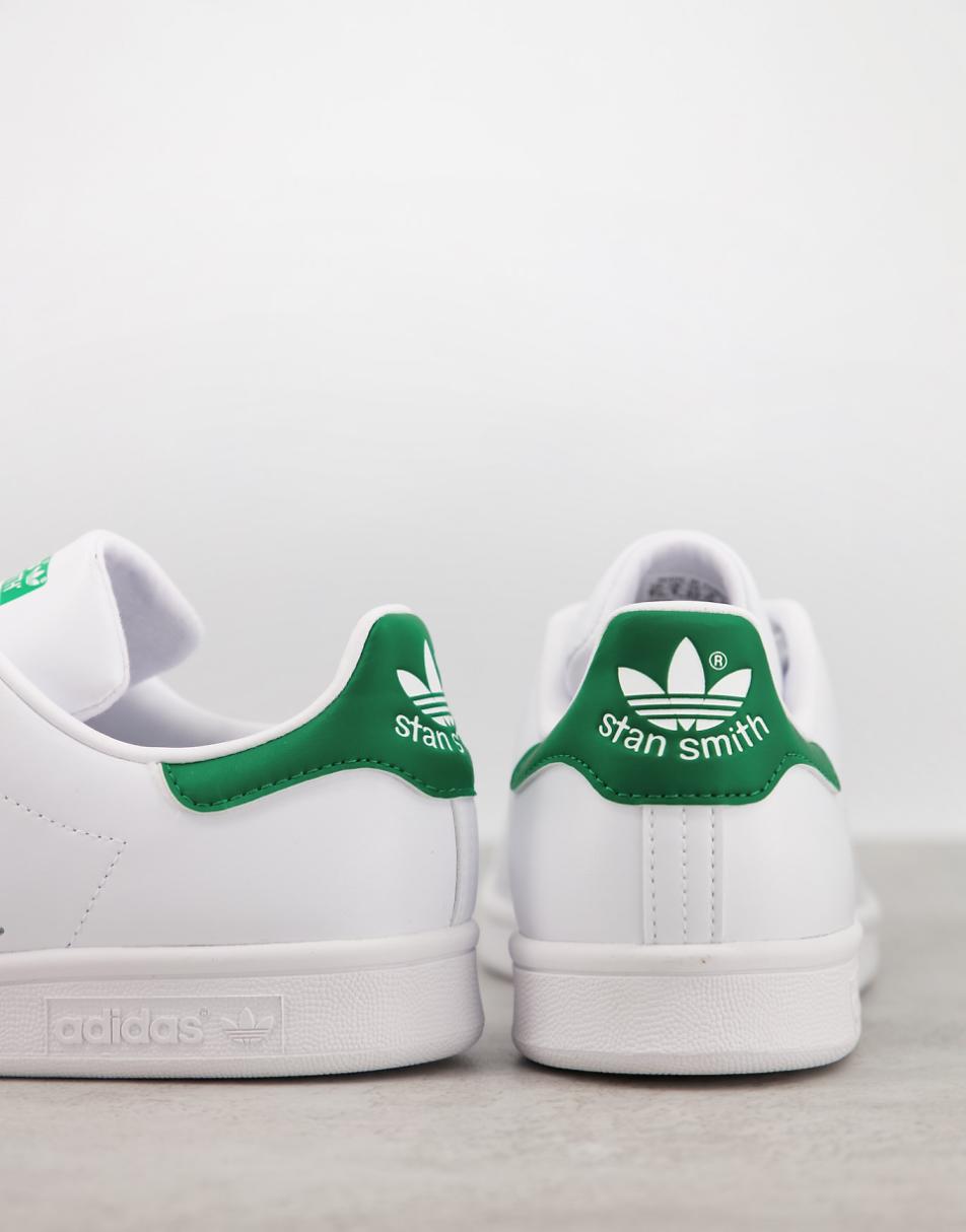 adidas Originals Stan Smith leather sneakers in white with green tab