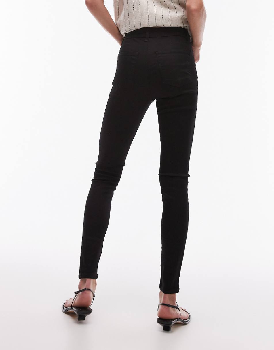 Topshop Joni jeans in pure black