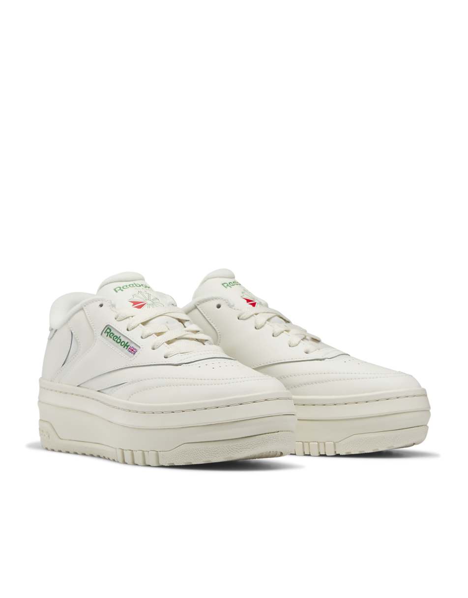 Reebok Club C 85 Extra sneakers in chalk with green detail