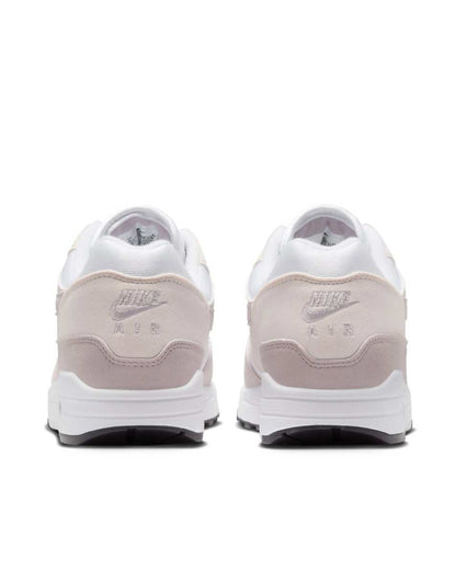 Nike Air Max 1 sneakers in white and pink