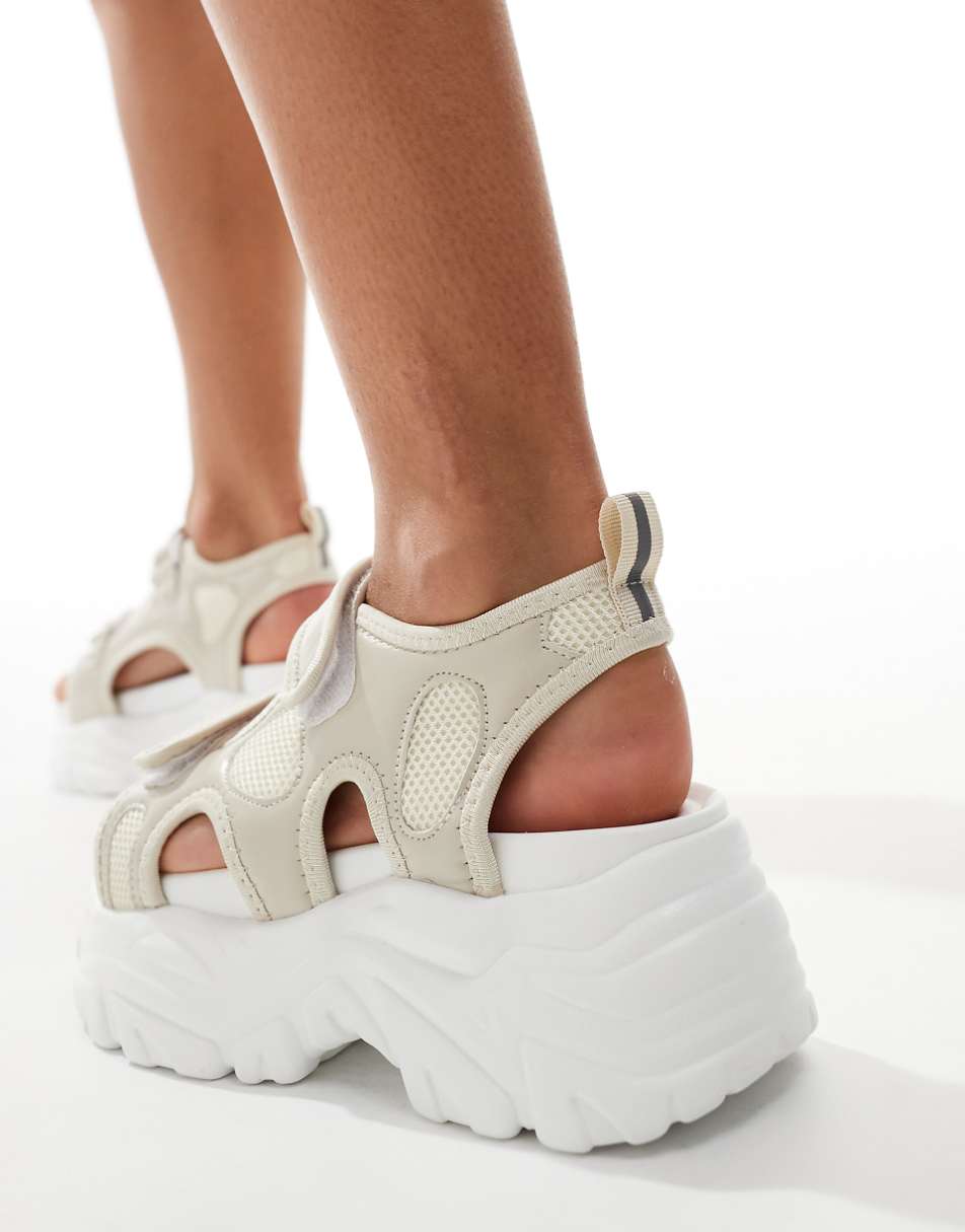 Truffle Collection super chunky sporty sandals in beige