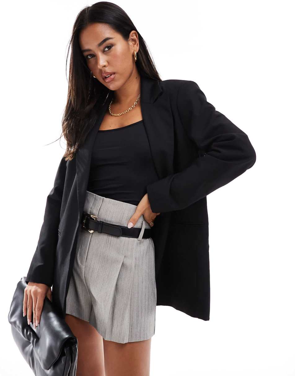 ASOS DESIGN single breasted blazer in black