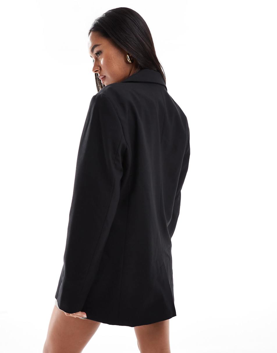 ASOS DESIGN single breasted blazer in black