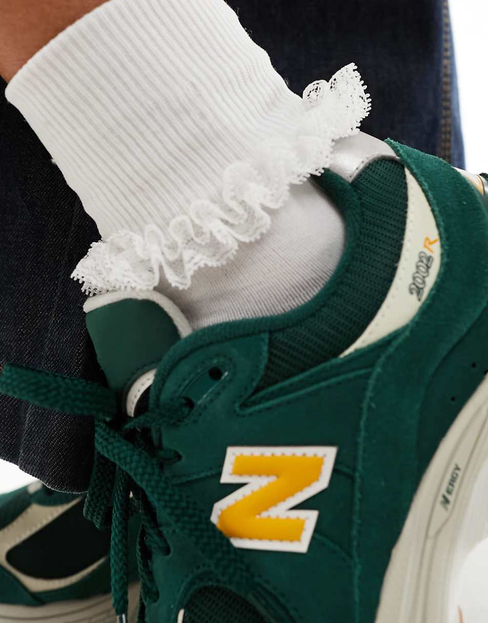 New Balance 2002 sneakers in green exclusive to ASOS