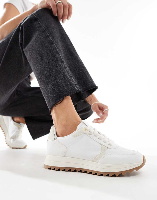 ASOS DESIGN Dapper runner sneakers in white