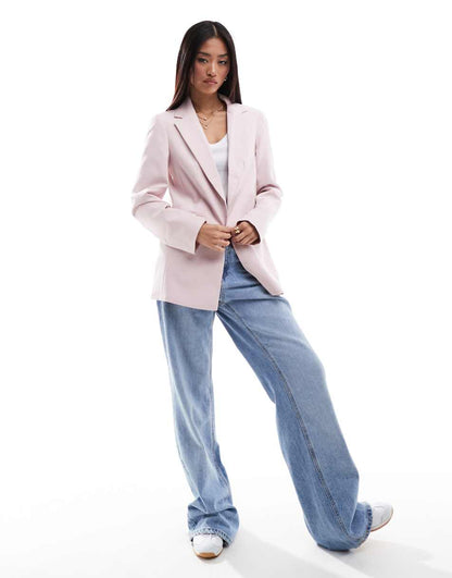 Miss Selfridge blazer in dusty pink