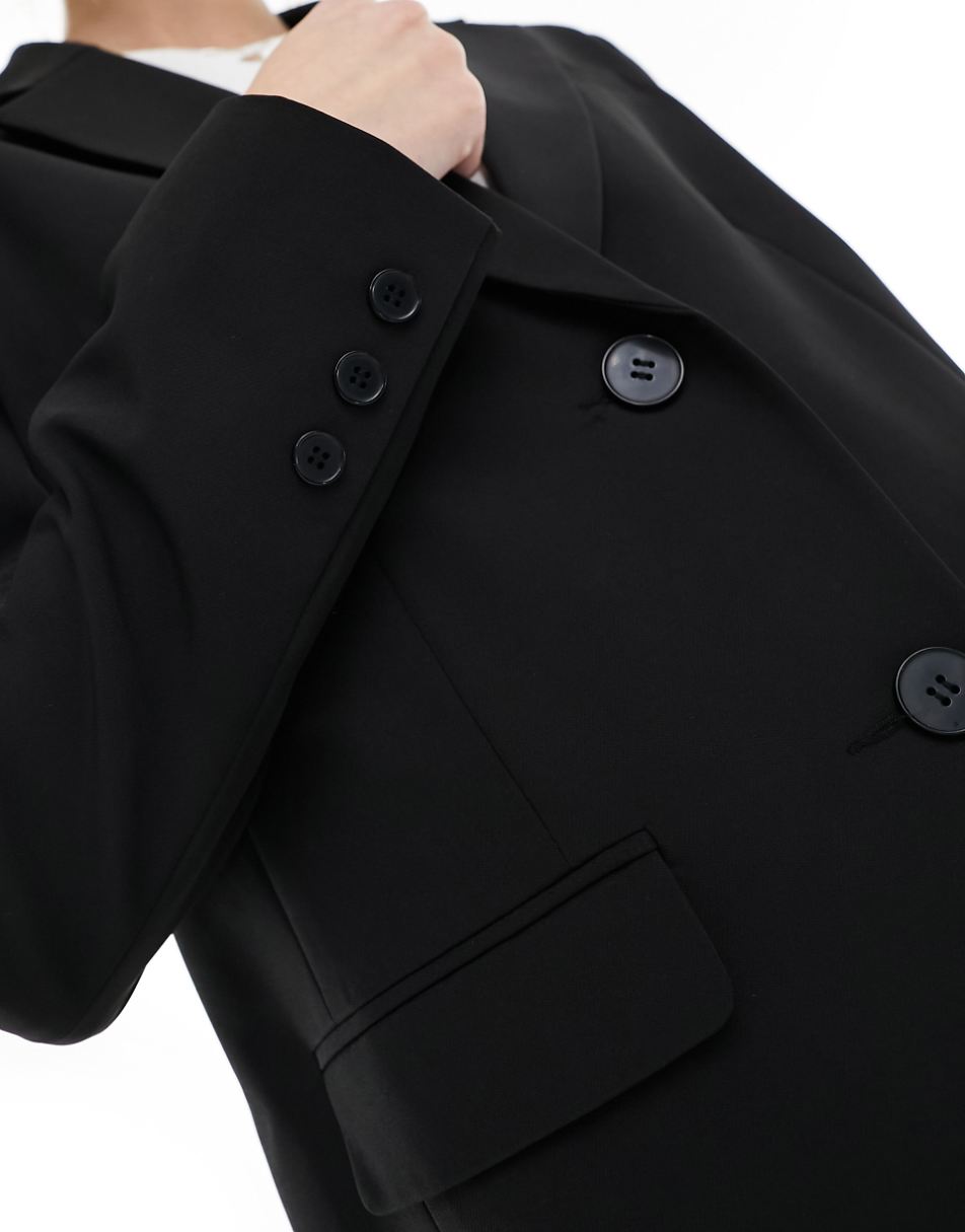 Miss Selfridge oversized single breasted blazer in black