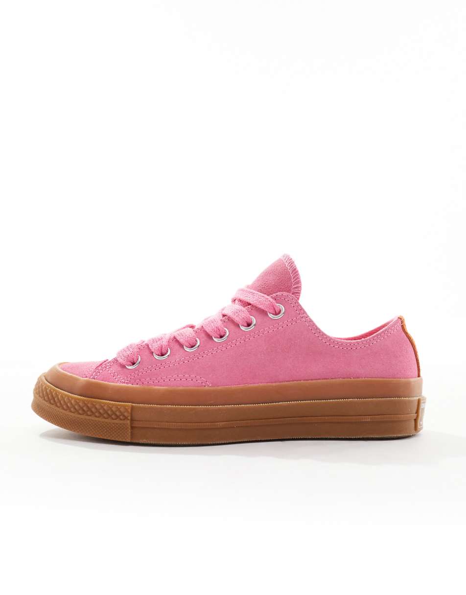 Converse Chuck 70 Ox sneakers in pink with gum soles