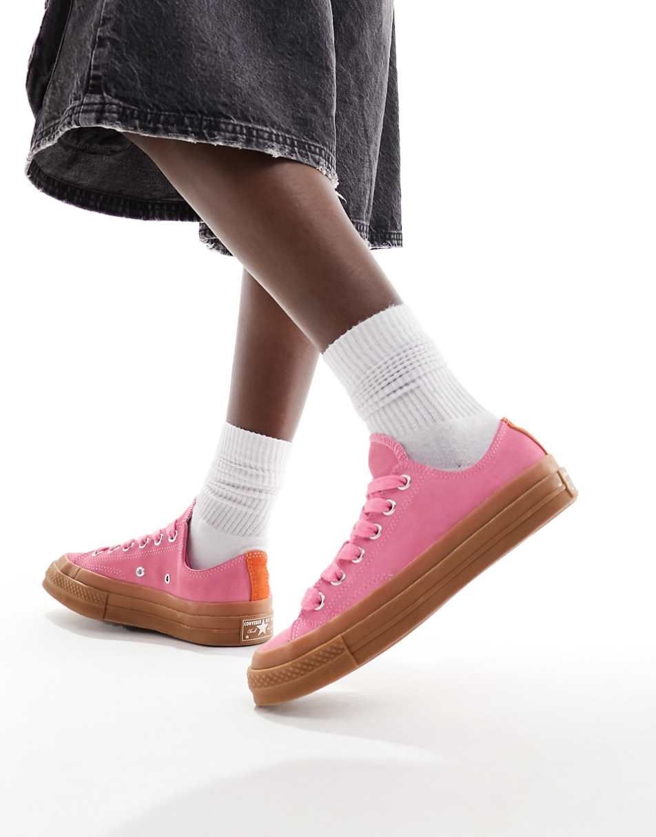 Converse Chuck 70 Ox sneakers in pink with gum soles