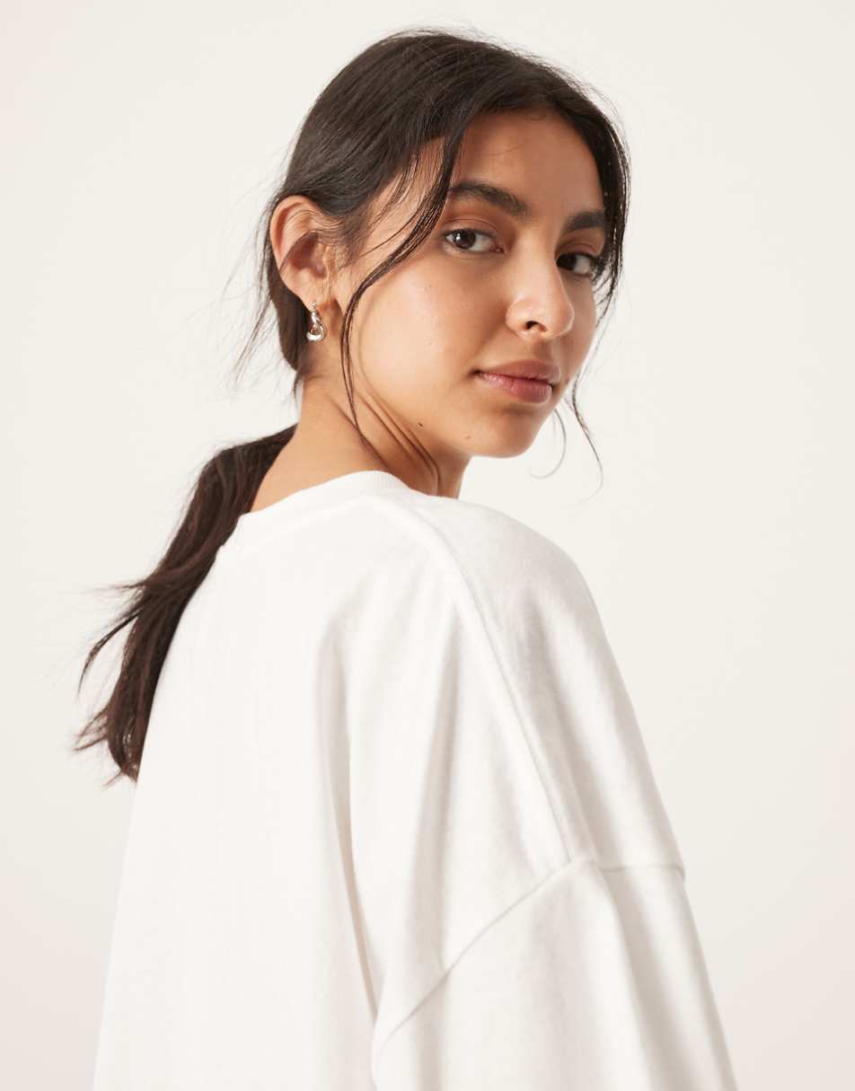 ASOS EDITION oversized premium T- shirt in white