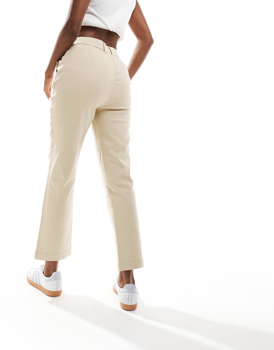 ASOS DESIGN chino pants in stone