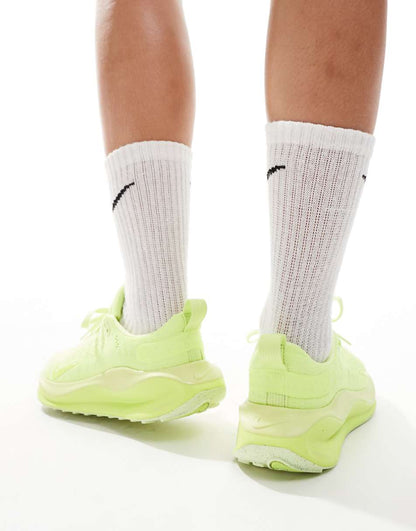 Nike Running Infinity Run sneakers in lime green