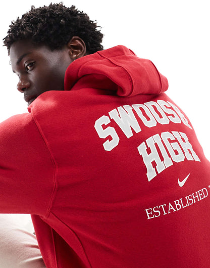 Nike Sportswear Club hoodie in red