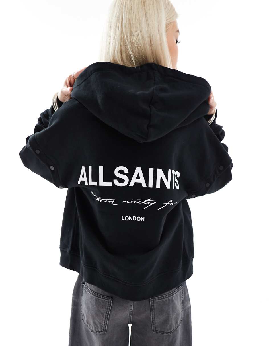 AllSaints Elis Chlo hoodie in black