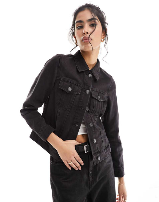 Vero Moda denim jacket in washed black