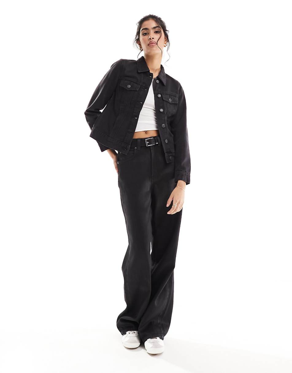 Vero Moda denim jacket in washed black