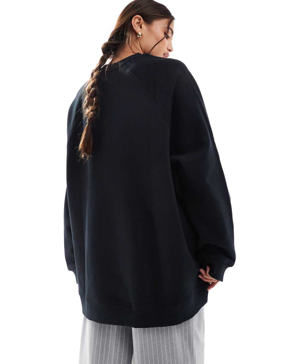 ASOS DESIGN heavyweight oversized sweatshirt in black