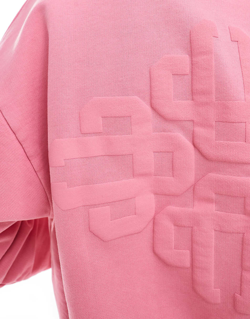 The Couture Club washed emblem sweatshirt in pink - part of a set