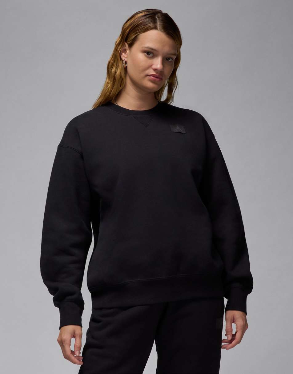 Jordan flight fleece sweatshirt in black