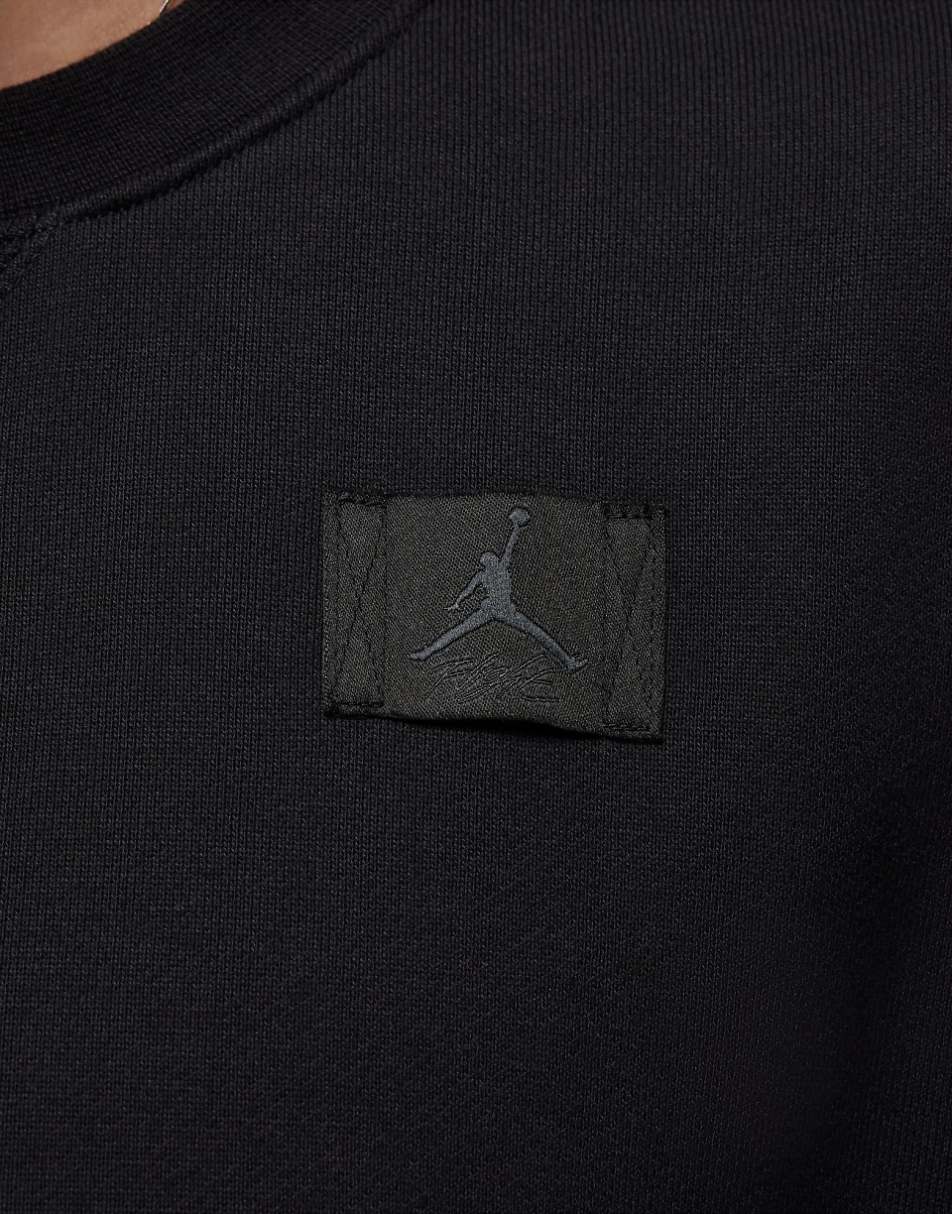 Jordan flight fleece sweatshirt in black