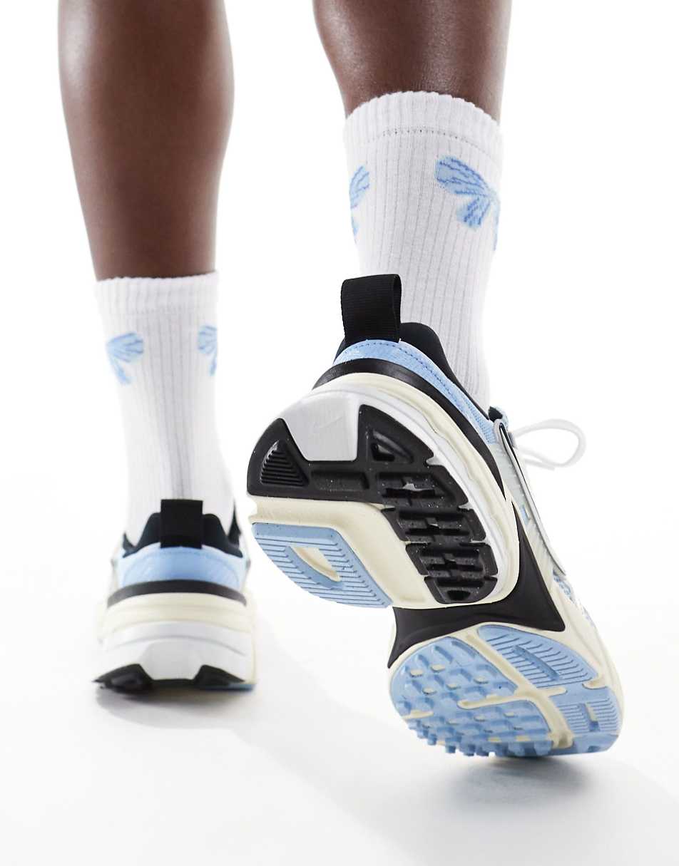 Nike V2K Run sneakers in blue and silver