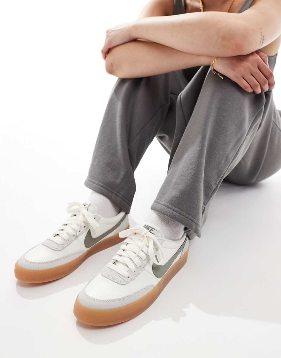 Nike Killshot 2 sneakers in white and green