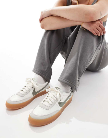 Nike Killshot 2 sneakers in white and green