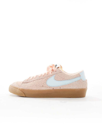 Nike Blazer Low '77 sneakers in pink and blue