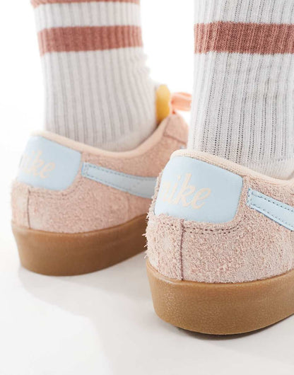 Nike Blazer Low '77 sneakers in pink and blue