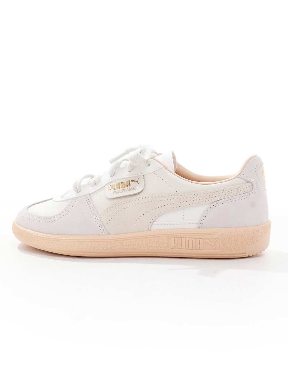 PUMA Palermo sneakers in off white