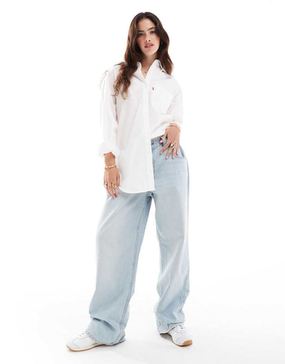 Levi's Lola relaxed fit poplin shirt in white