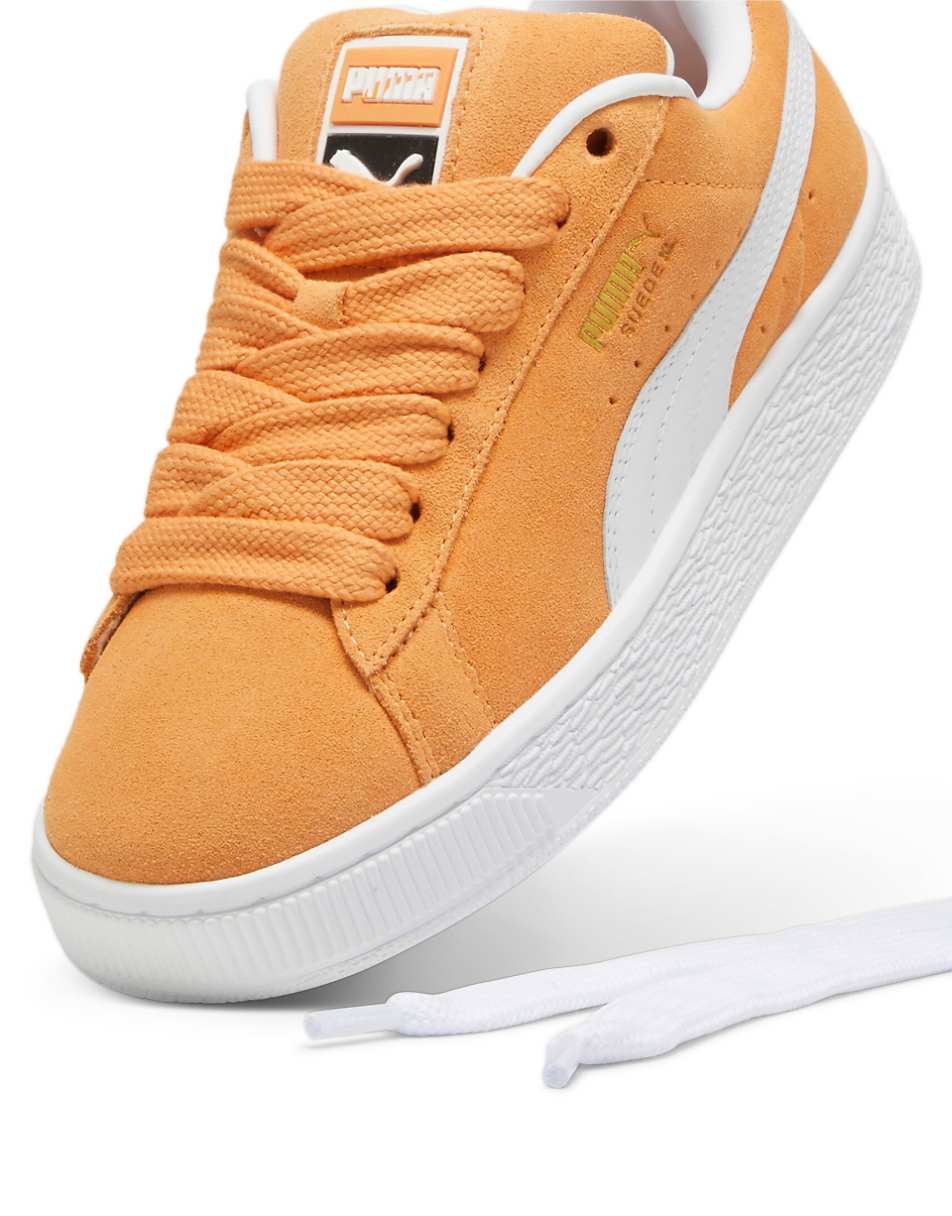 PUMA Suede XL sneakers in mustard yellow and white