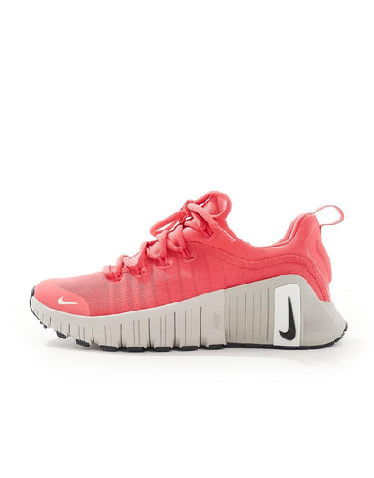 Nike Free Metcon 6 sneakers in pink and black