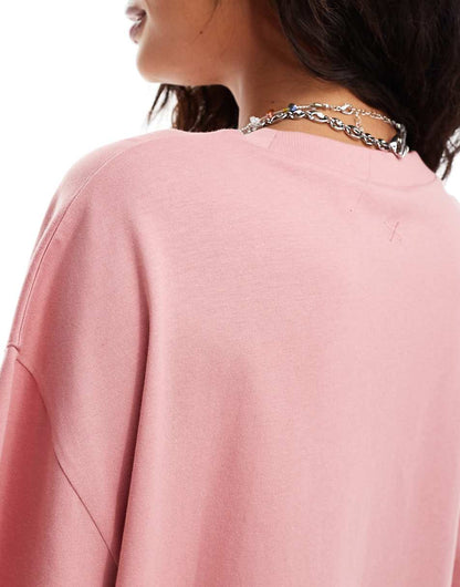 COLLUSION mini T-shirt dress in pink