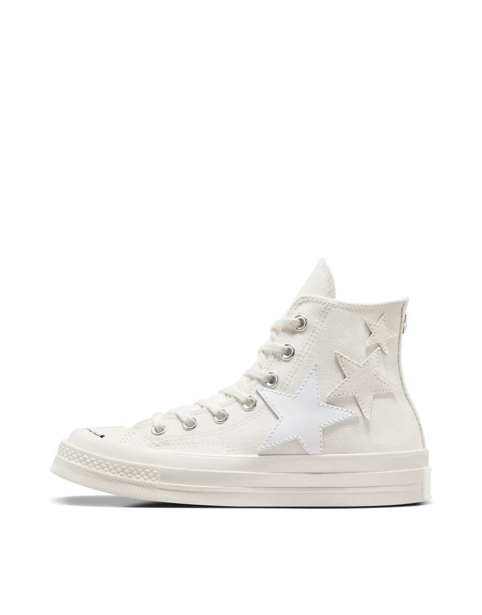 Converse Chuck 70 All Star sneakers in white with star details