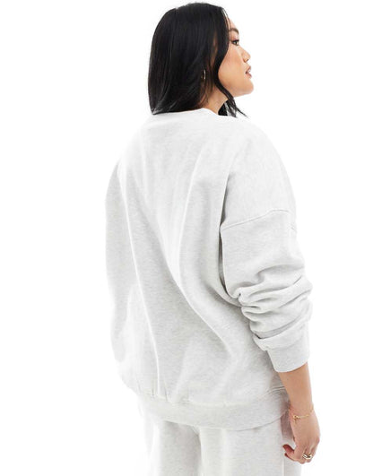 Kaiia Plus logo sweatshirt in light gray