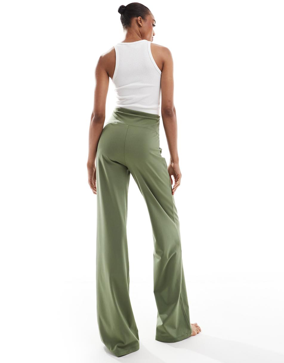 ASOS 4505 Tall Icon soft touch wide leg dance pants in sage