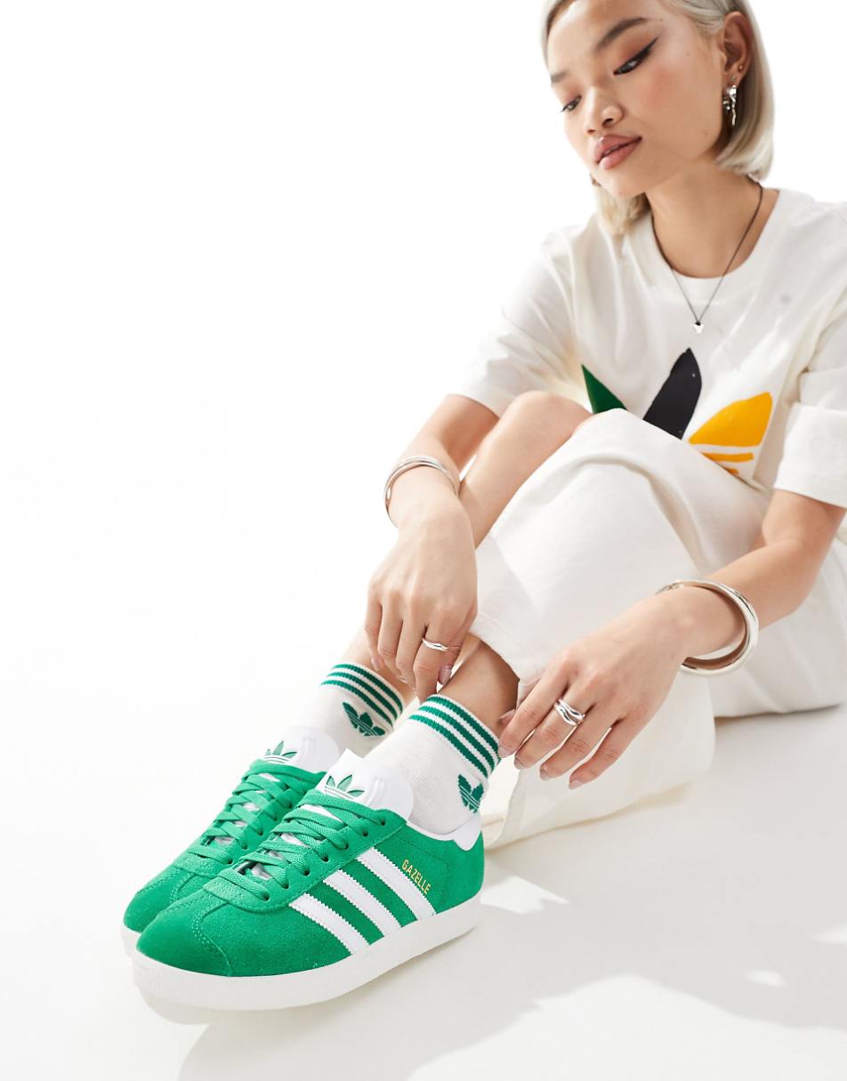 adidas Originals Gazelle sneakers in green