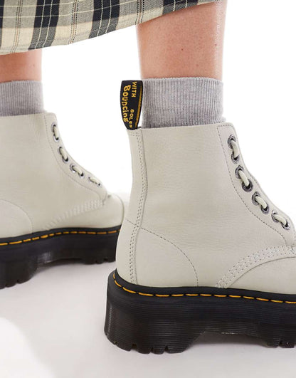 Dr Martens Sinclair boots in cool gray nubuck