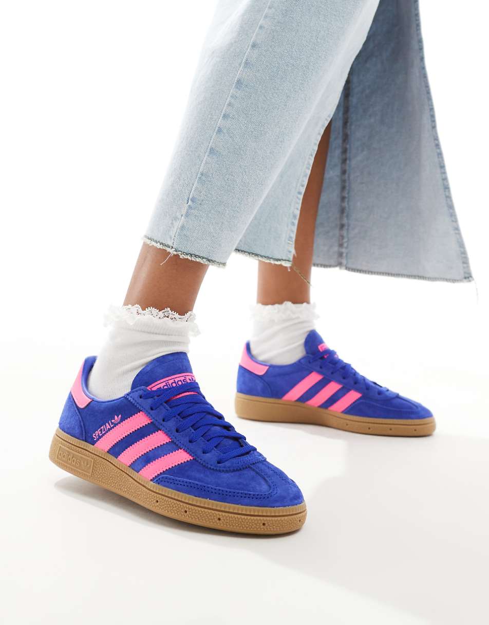 adidas Originals Handball Spezial sneakers in blue and pink