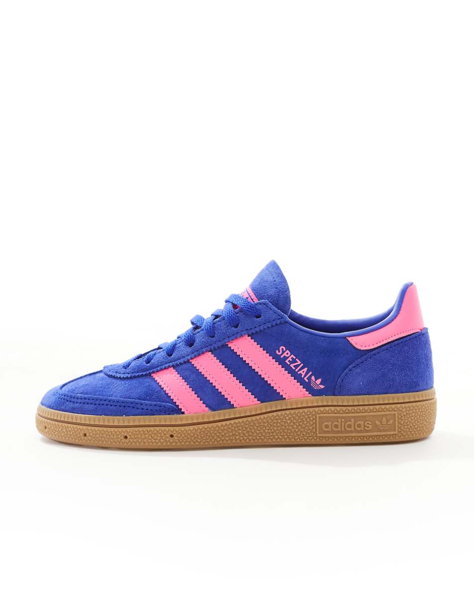 adidas Originals Handball Spezial sneakers in blue and pink