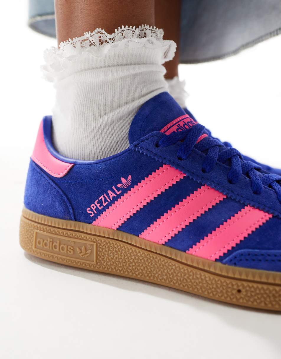 adidas Originals Handball Spezial sneakers in blue and pink